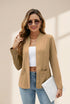 Solid Long Sleeves Pockets Open-Front Versatile Blazer