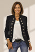 Stylish Casual Long Sleeve Buttoned Open Front Blazer
