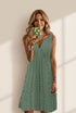 Women's Sleeveless Cotton Linen Midi Dress for Women