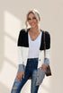Cozy Cable Knit Button-Front Long Sleeve Cardigan