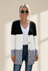 Cozy Cable Knit Button-Front Long Sleeve Cardigan