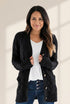 Cozy Cable Knit Button-Front Long Sleeve Cardigan