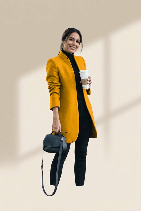 Women's Black Blue Gray Long Coat for Casual Daily and Valentine's Day with practical styling and dependable silhouette control.