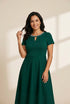 Women's Sparkling Rhinestone Round Neck Mini Homecoming Cocktail Dress