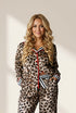 plus-size-womens-khaki-leopard-print-pajama-set-stylish-contrast-piping-striped-patchwork-for-cozy-lounging
