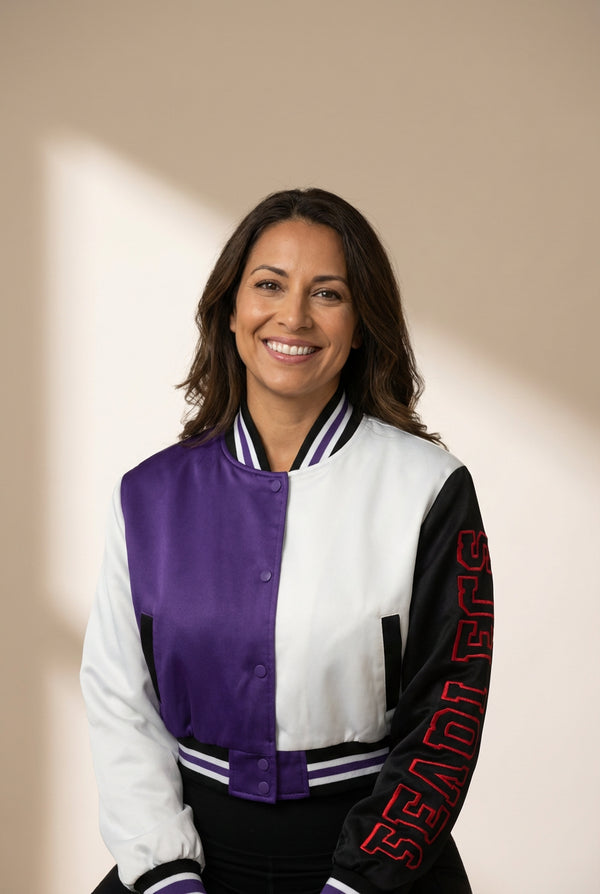 Women's Streetwear Varsity Jacket in Jackets for polished occasion-to-casual wear