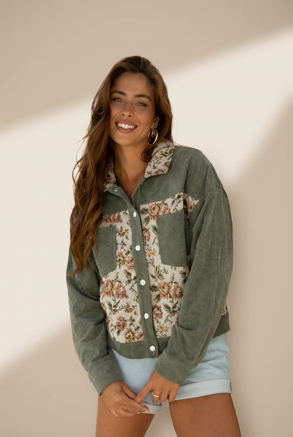 floral patchwork jacket