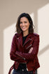 Cool Zip Crop Slim Leather Jacket