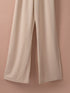 Apricot Bracelet Sleeve Waist Tie Wide Leg Jumpsuit