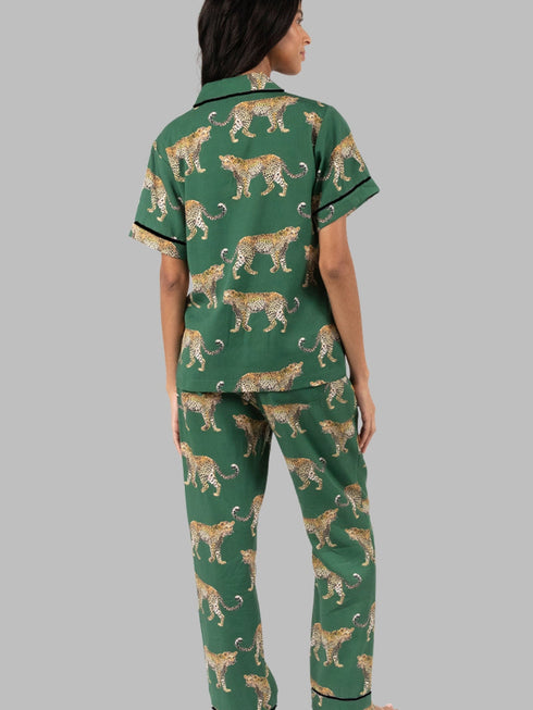 green-cheetah-print-short-sleeve-shirt-and-pants-pajama-set