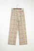leopard drawstring pants