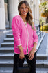 womens hot pink cardigan