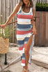 summer-v-neck-button-solid-long-dress