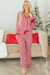 striped pajama set