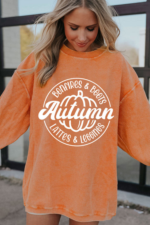 orange pumpkin sweatshirt