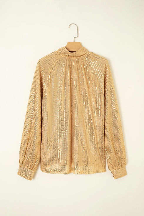 gold metallic blouse