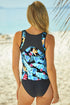 sky-blue-palm-leaves-print-sleeveless-tankini-swimsuit