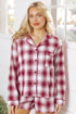 plaid 2pcs pajama set