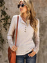 beige-crochet-lace-hem-sleeve-button-top
