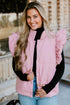 pink puffer vest