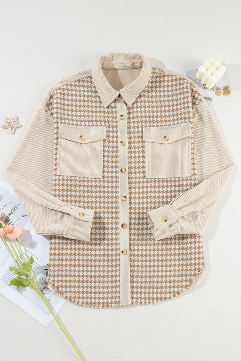 parchment-houndstooth-corduroy-patchwork-flap-pocket-shacket