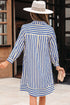 blue stripe dress