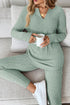 ribbed lounge pant set