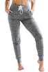 Gray Drawstring Elastic Waistband Pocketed Joggers