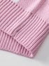 Pink Checkered Bishop Sleeve Sweater