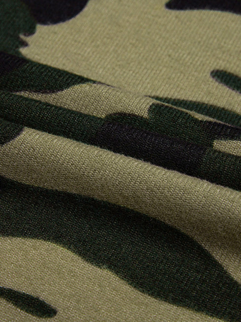 green-camo-print-long-cardigan