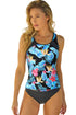 sky-blue-palm-leaves-print-sleeveless-tankini-swimsuit