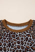 leopard patchwork top