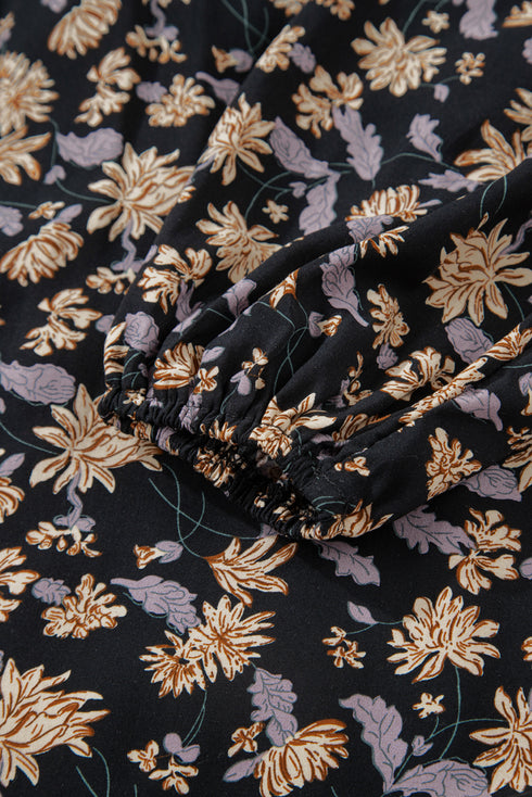 black floral dress