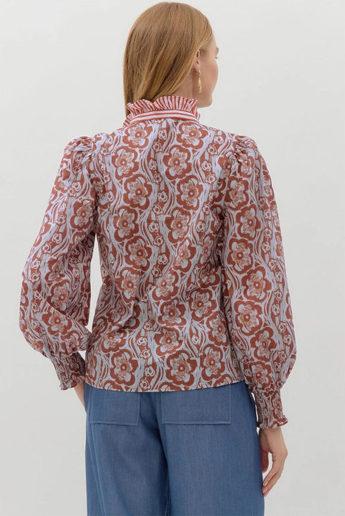 floral print shirt