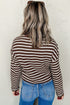 brown stripe t shirt