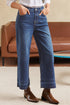 cropped loose jeans