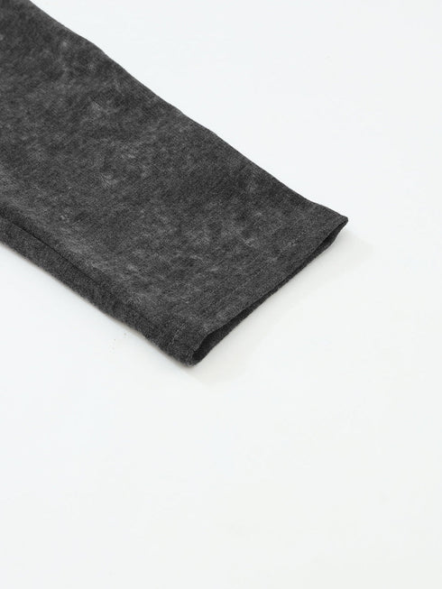 black-fringed-hem-pocketed-open-cardigan