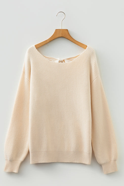 ribbed knit sweater