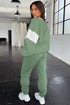 color block sweatpant set
