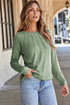 solid color long sleeve top