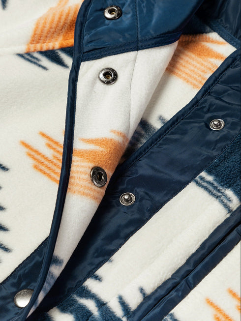 multicolour-western-aztec-snap-buttoned-fleece-jacket