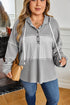plus size hooded top