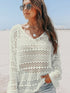 white-hollow-out-crochet-v-neck-pullover-sweater