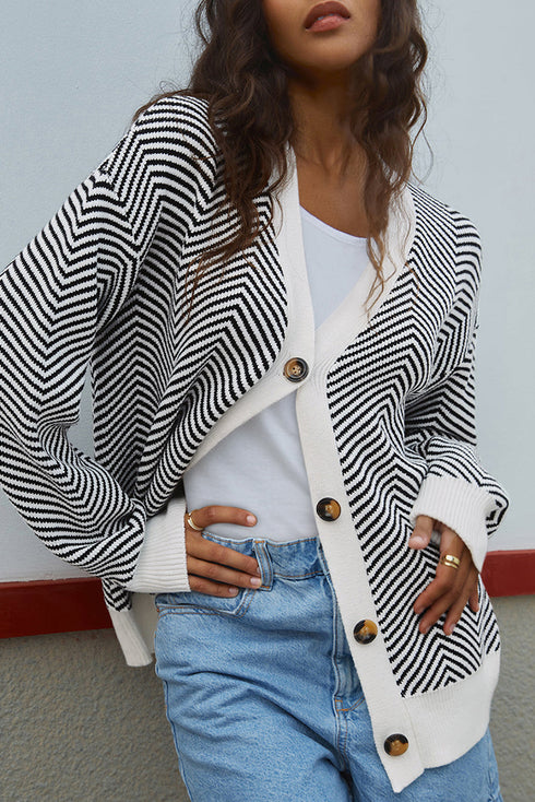 herringbone cardigan