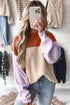 color block sweater