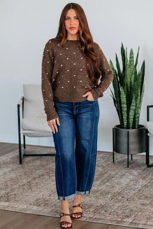 polka dot sweater