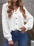 womens-blouses-cotton-linen-button-balloon-sleeve-blouse