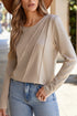 solid long sleeve top