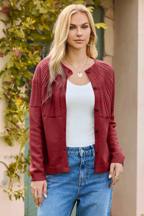 solid color cardigan