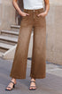 Brown Mimimalist Patch Pocket Womens Shift Jeans